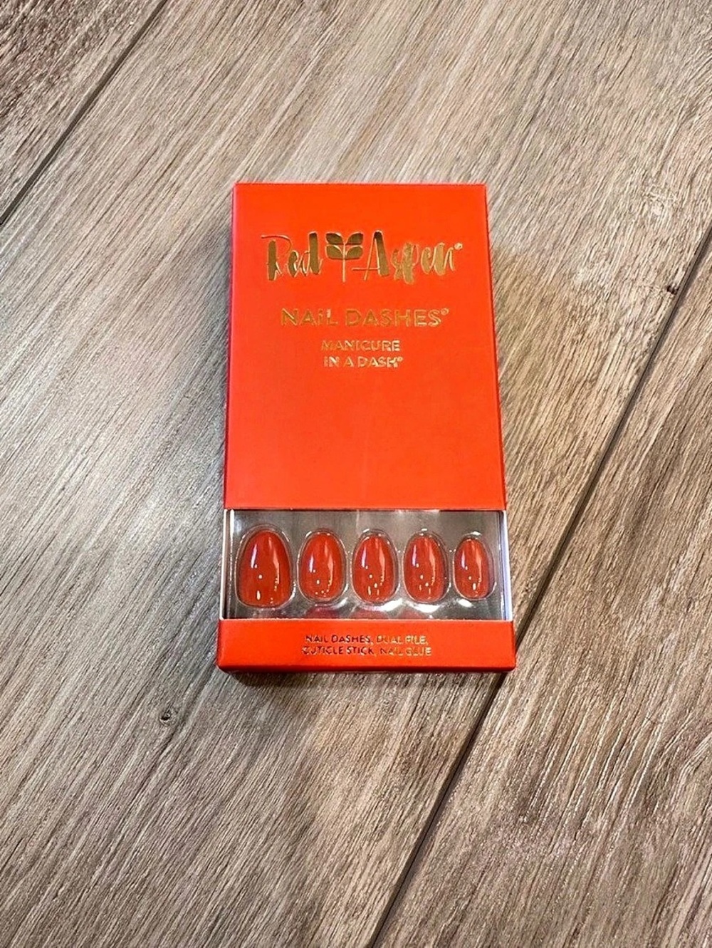 Ted + Masha Nail Dashes Red Press-On Nails NWT